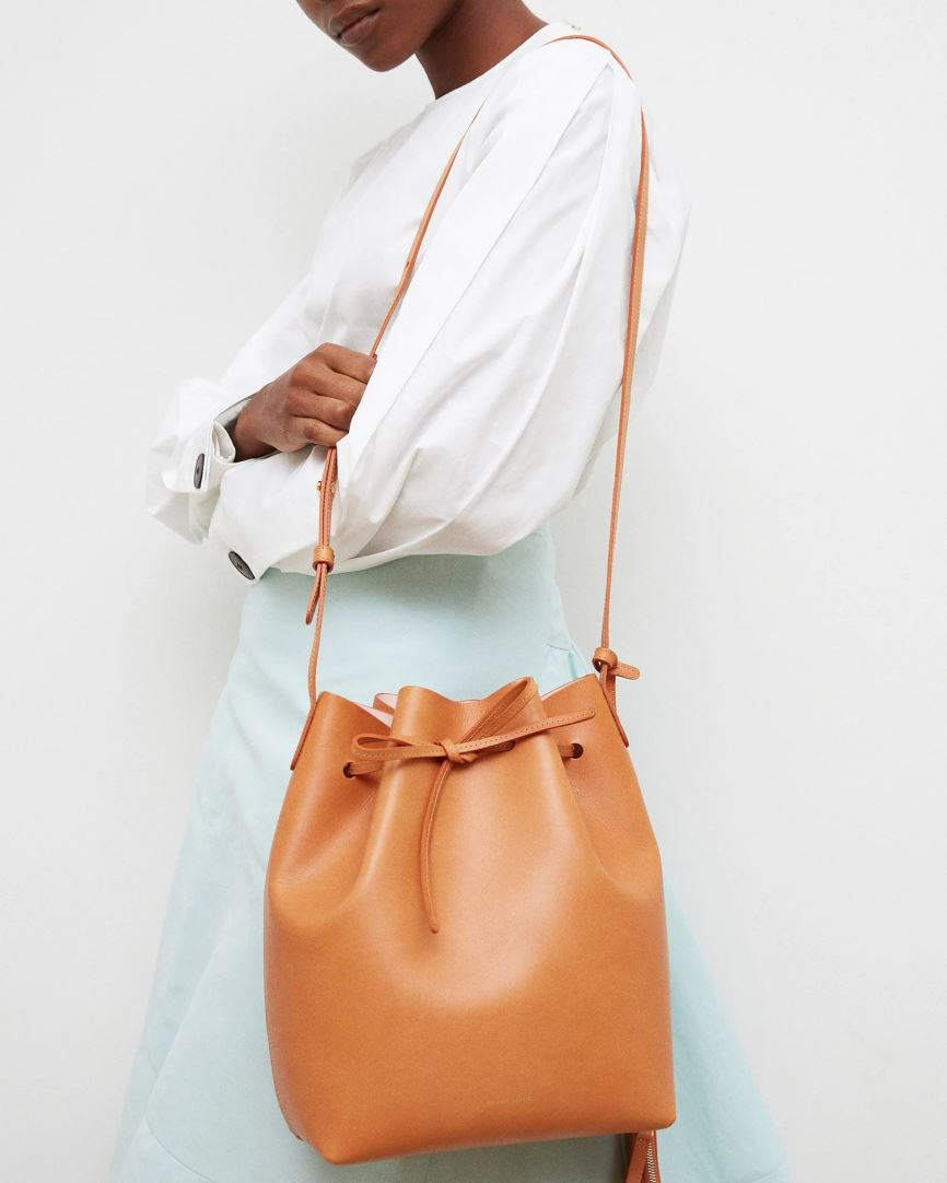 Women's Mansur Gavriel Vegetable Tanned Leather Bucket Bags Light Brown | AU 4675GX